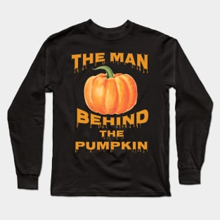 The Man Behind The Pumpkin Long Sleeve T-Shirt